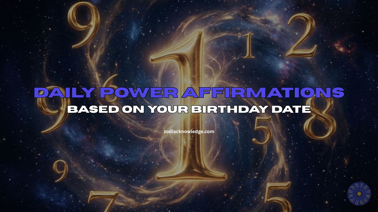 Daily Power Affirmations Based on Your Birthday (Mulank 1-9)