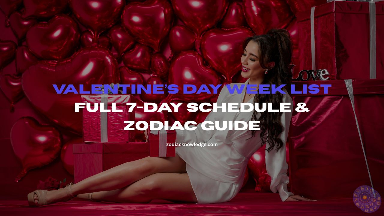 Valentine’s Day 2026 Week List: Full 7-Day Schedule & Zodiac Guide